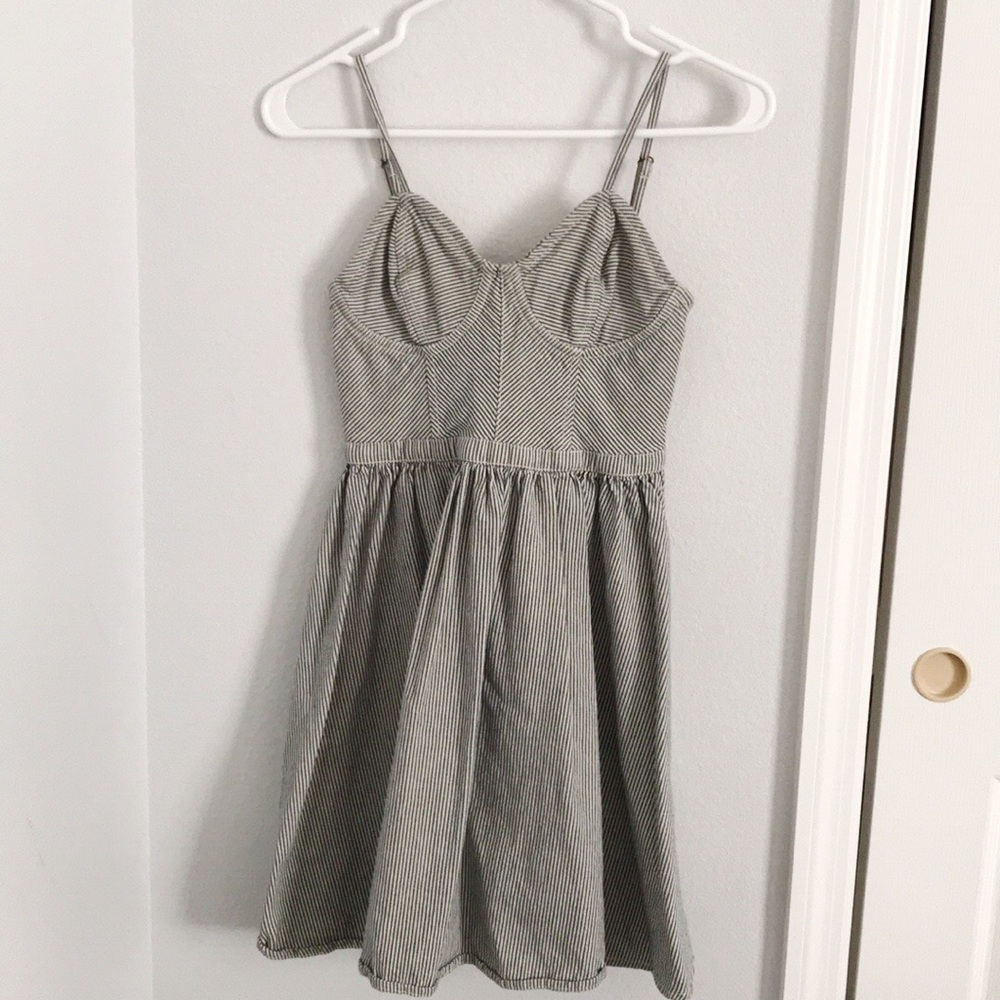 Striped Jean Summer Dress